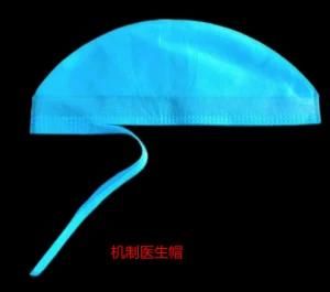 Disposable SMS Scrub Hat Non Woven Fabric Nurse Cap Tie Made by Machine