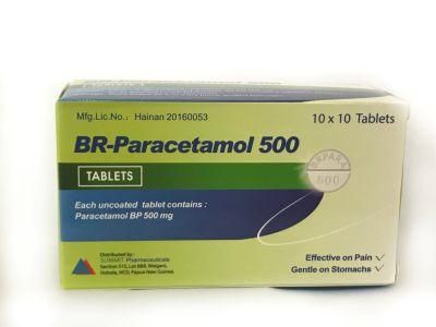 GMP Certified Pharmaceutical Chemical Paracetamol Tablet 500mg