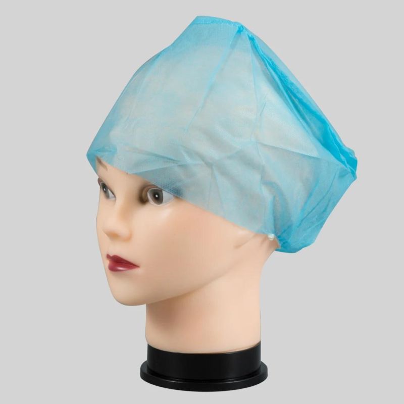 Disposable Factory Medical Surgical Nurse Big Size Mob Cap/Bouffant Cap/Strip Cap