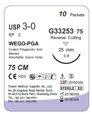 PGA Sutures by Eo Sterilization