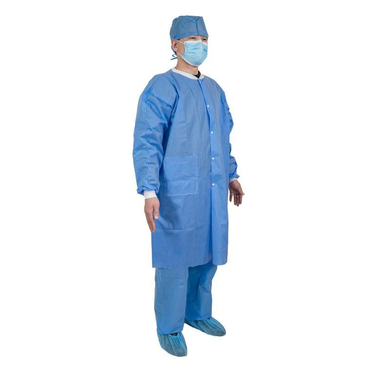 Nonwoven Disposable Lab Coat, Disposable Lab Jacket Coat, SBPP Medical Gown/Coat