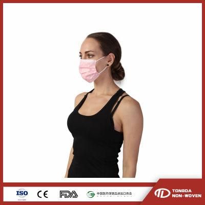 White Blue Non Woven Fabric 3ply Ear Loop Surgical Facemask Face Mask Manufacturer
