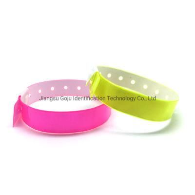 L Shape Vinyl ID Wristband PVC Bracelets Love Gift Business Customize Logo
