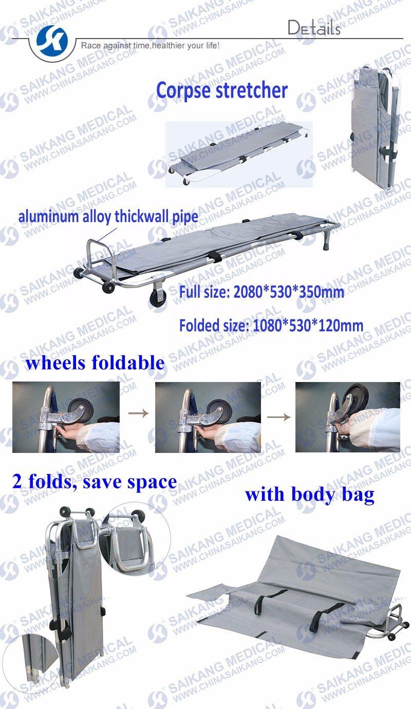 Foldable Stretcher with Body Bag