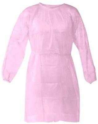 Personal Health Care Apparel Universal Size Pink Disposable Isolation Gowns
