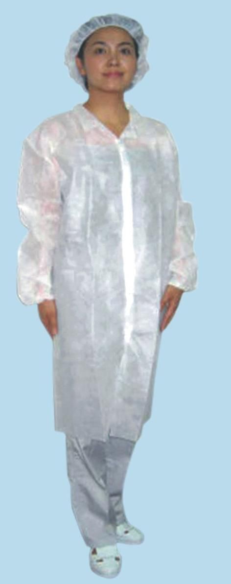 Disposable Cleanroom Nonwoven Lab Coat