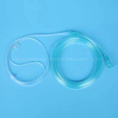 PVC Disposable Oxygen Nasal Cannula Transparent Tube Oxygen Therapy Device Medical Cannula