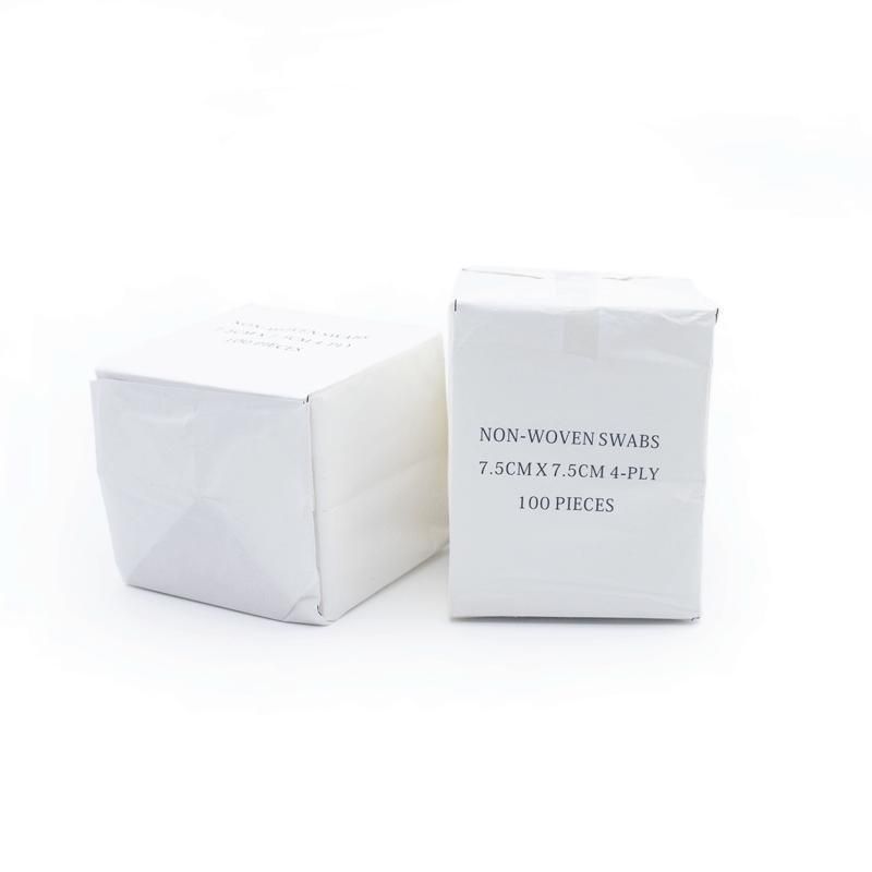 HD5 Professional Factory No Sterile 30g Non Woven Swabs 10cm X 10cm -4ply with CE ISO-13485