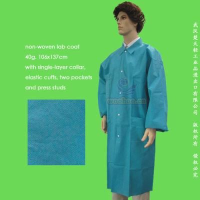 Disposable Polypropylene Lab Coat