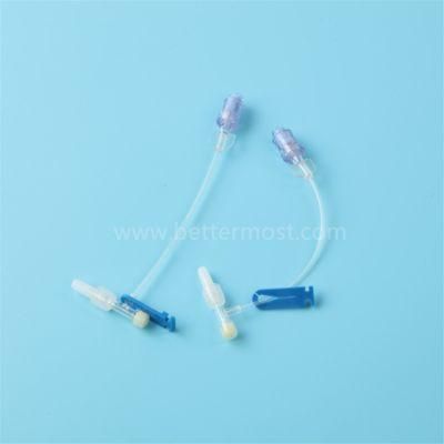 Disposable High Quality Medical PVC T Type Extension Tube with Clip