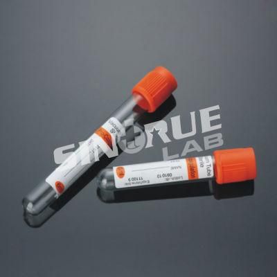 Red/Orange Cap Procoagulation Tube Clot Additive Non-Vacuumed Blood Collection Tube