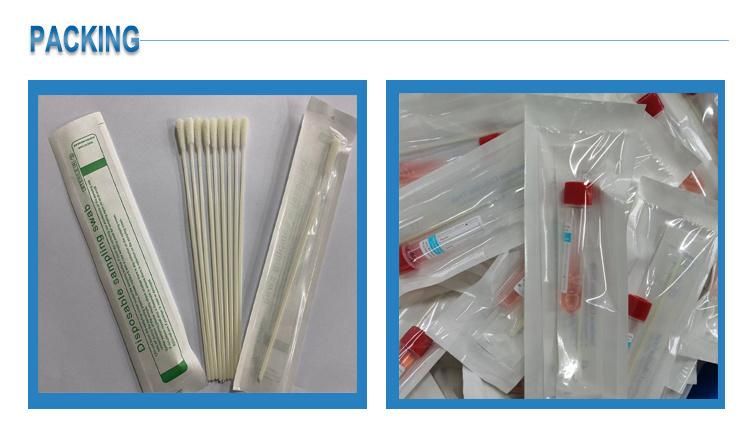 Test Sampling DNA Specimen Collection Nasopharyngeal Swabs Nylon Flocked Nasal Swab