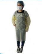 CPE Gown/Yellow Isolation Gown/Waterproof Isolation Gown/Disposable Hospital Gowns