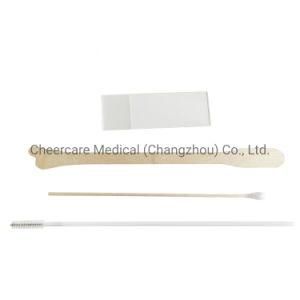 Single Packed Medical Use Disposable Plastic Cervical Smear Cervical Spatula Gynecological Scrape Kit for Hospital