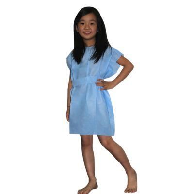 Hospital Non-Woven Sleeveless Patient Examination Gown for Female/Male