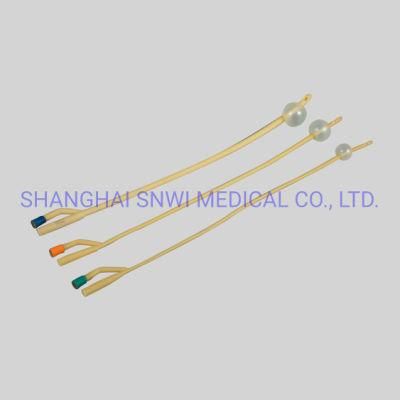 Latex Foley Catheter Two Ways or Three Ways with Balloon