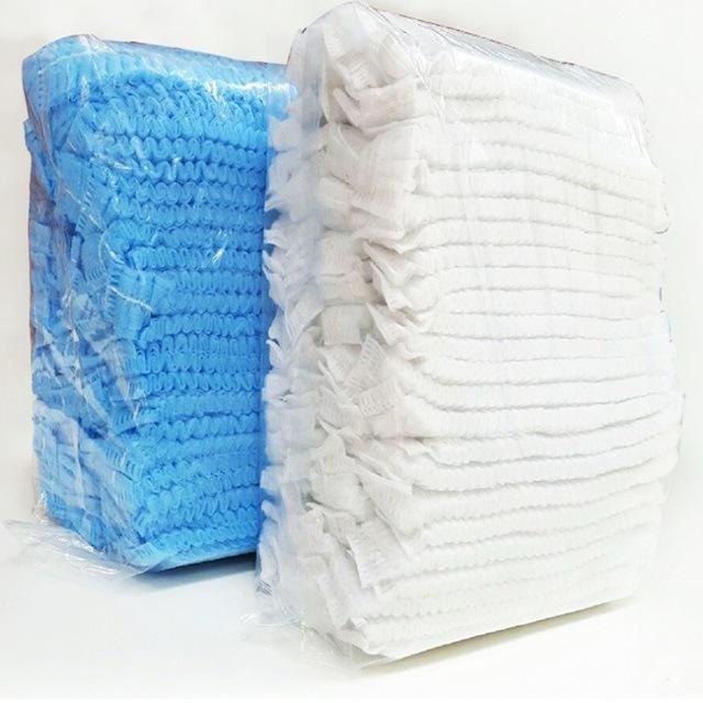 Factory Made One Size Fit All High Quality Disposable Nonwoven Mob Cap for Food Industry