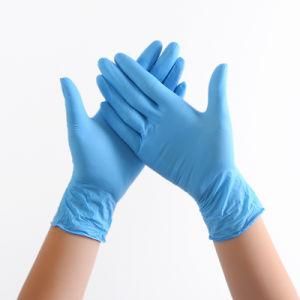 Blue Dental Nitrile Disposable Gloves Powder Free Food Grade S M L Sizes
