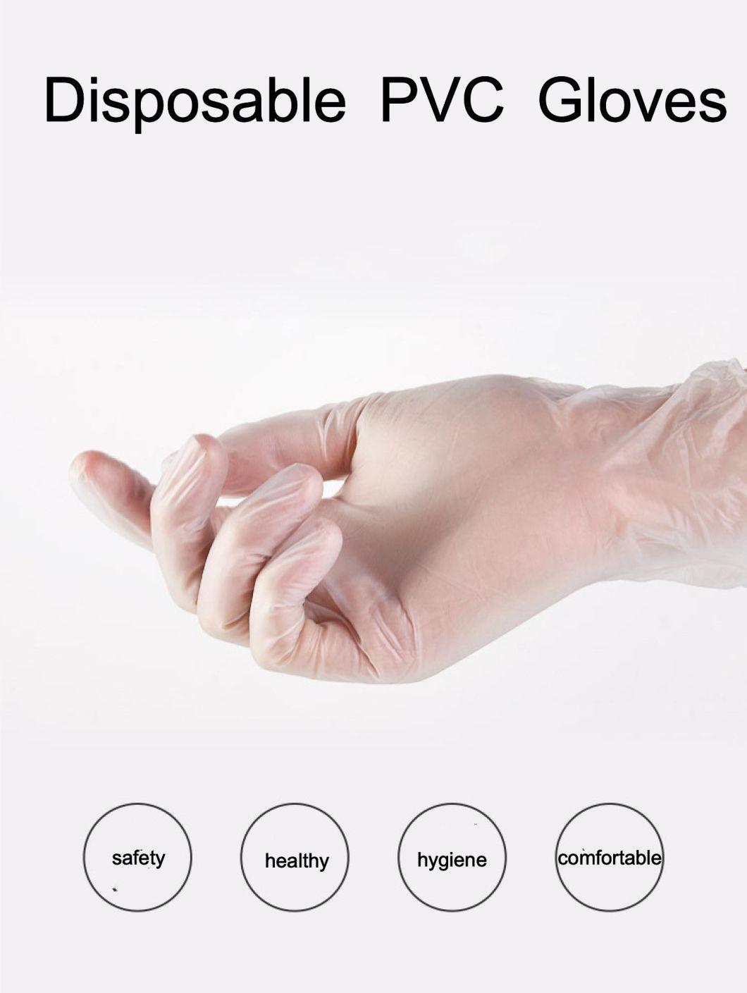 Disposable Powder Free Vinyl Gloves PVC Gloves with FDA 510K