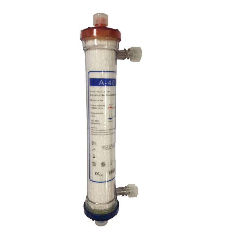 ISO/CE Pes Material High-Flux Dialyzer or Dialyser with Dialysis Membrane with Manufacture Price