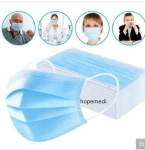 3 Ply Disposable Face Mask, Sugical Mask, Earloop Protective Dust Mask, Medical Mask Sterile for Operation, Nonwoven Mask