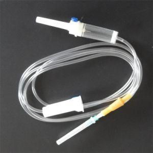 Disposable I. V. Set Needle Free Connector Extension Tube Infusion Set with Needle Adapters; Supply Medical Equipment