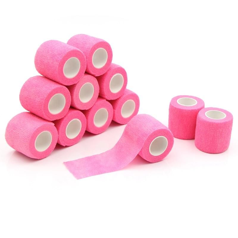 12 Pack Self Adherent Cohesive Wrap Bandages 2 Inches X 5 Yards, Elastic Self Adhesive Tape, Athletic, Sports Wrap Tape, Bandage Wrap