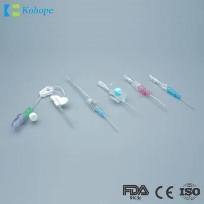 Medical Disposable Sterile IV Catheter/Cannula, Pen/Butterfly (Wing) /Safety Type, with/Without Injection Port, 14G-24G