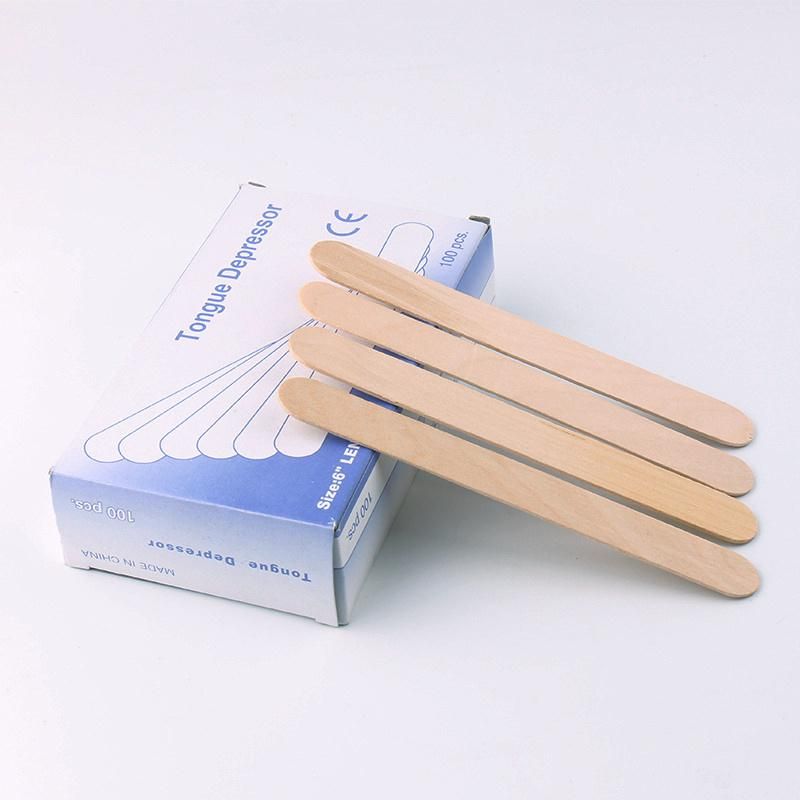 High Quality Disposable Wooden Custom Medical Tongue Spatula Depressor