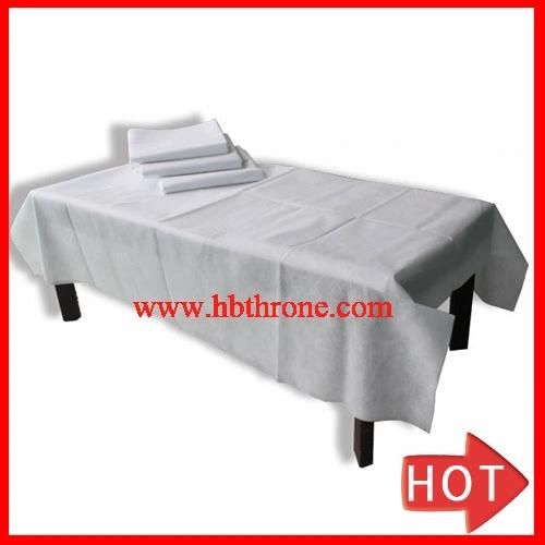 Nonwoven/SMS PP+PE Disposable Bed Sheet with/Without Zipper