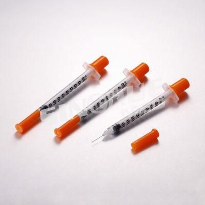 1ml 100 I. U Disposable Insulin Syringe