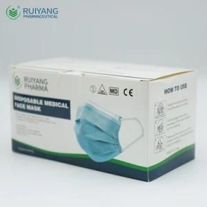 Stock 3 Ply Eco-Friend Personal Care Disposable Non-Woven Disposable Medical Mask
