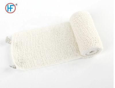 Mdr CE Approved Disposable Hemostasis Elastic Crepe Bandage Weighing 60g with Fastening Clips