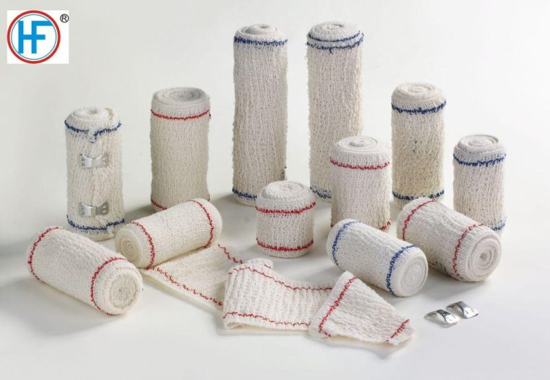 Mdr CE Approved Woven Compression Rolls Medical Crepe Bandage with Good Water Absorption
