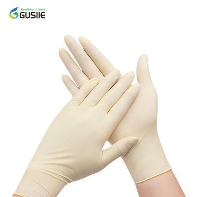 Powder Free Smooth or Surfaces Latex Medical Examination Gloves Are Disposable Rubber Gloves