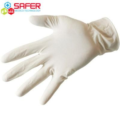 Pre Powder Disposable Medical Grade Latex Examination Glove