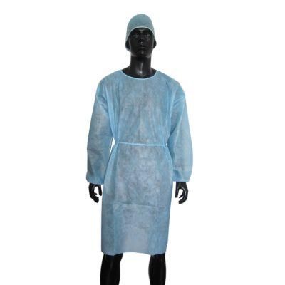 Disposable Round-Neck Isolation Gown Patient Gown
