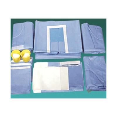 Hospital Medical Consumable Disposable Sterile Surgical Laparotomy Drape Kit Pack
