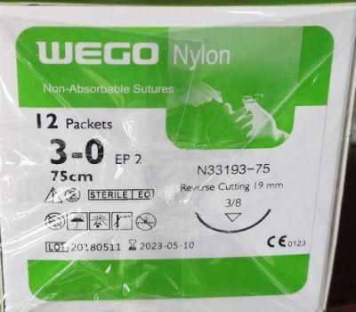 Wego Brand Nylon Surgical Suture 3-0