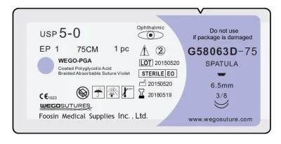Double Needles PGA Sutures for Ophthalmic Surgery