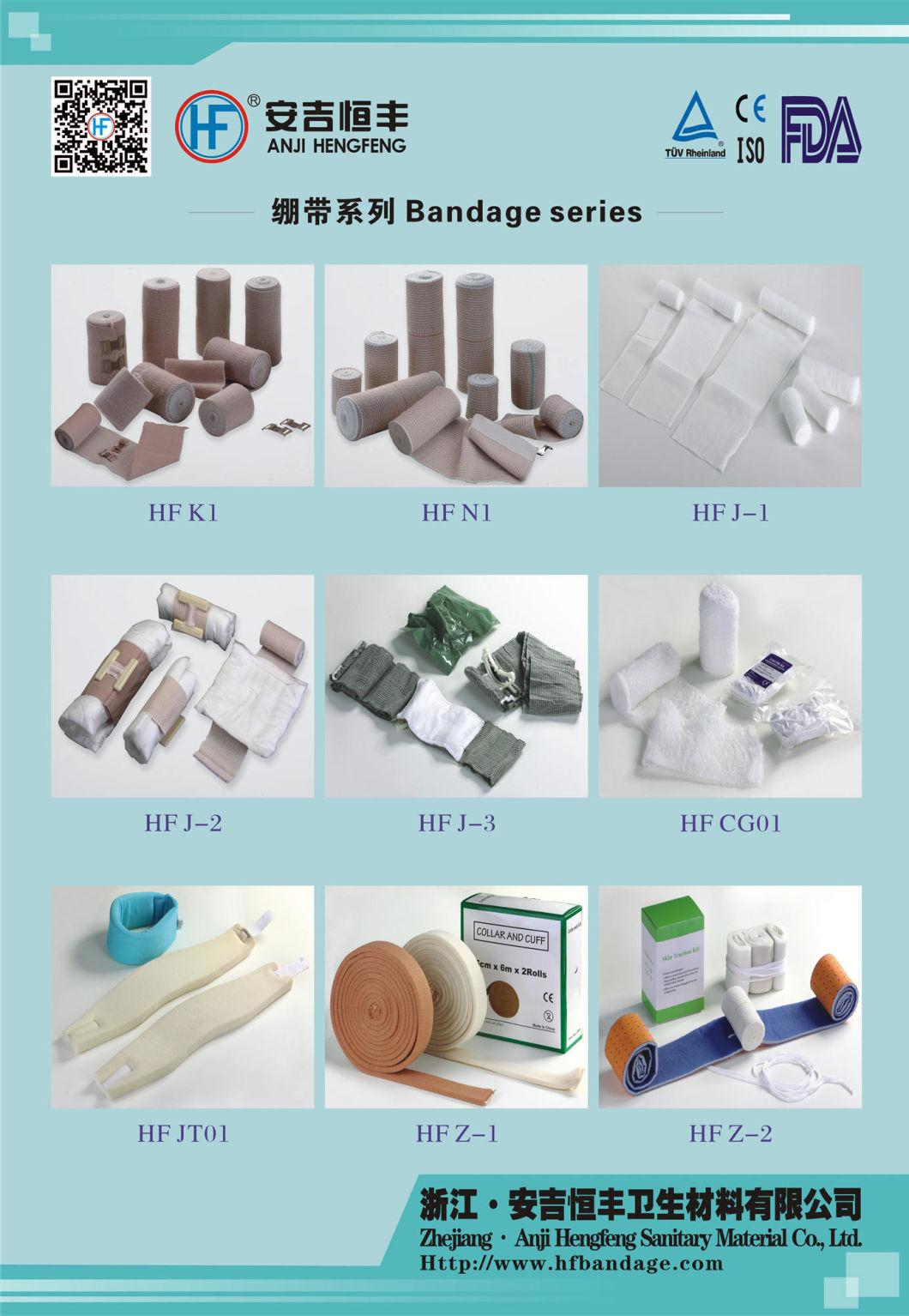 Manufacturer Hot Sale Medical Disposable Dressing blue Line High Elastic Bandage with FDA, Ce Approved
