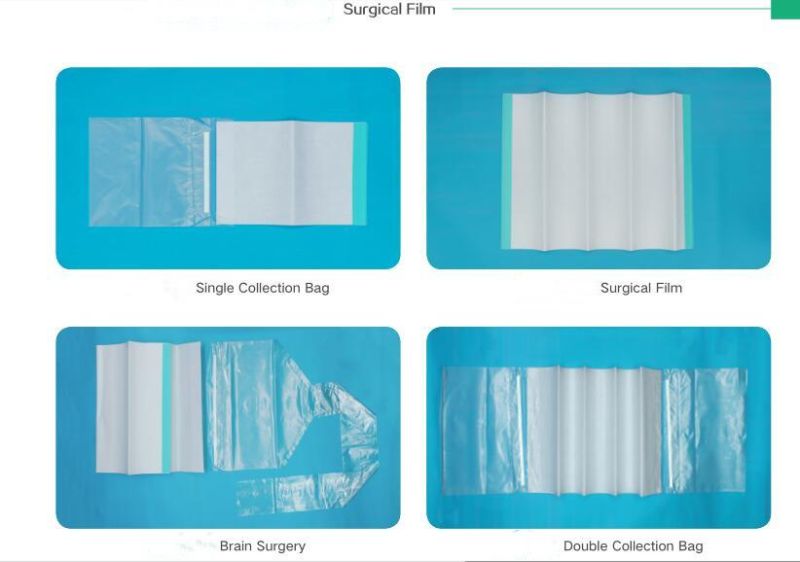 Medical Waterproof Surgical Incision Film with Double Collection Bag