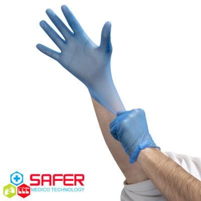Disposable Blue Vinyl Work Gloves