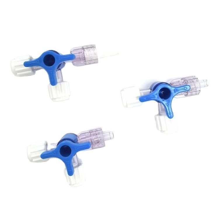 Disposable Medical 3-Way Stopcock Without Extension Tubing