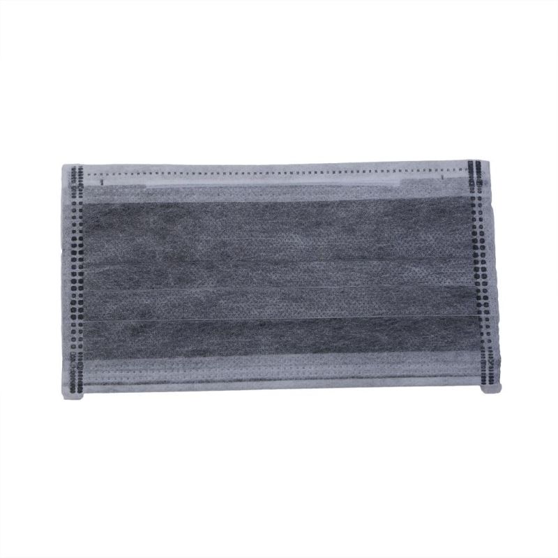 4 Ply Active Carbon Disposable Face Mask with Stamped Logo