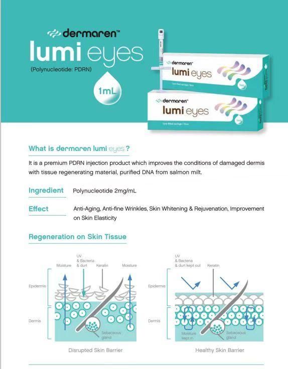 Korea New Product Dermaren Lumi Eyes Premium Pn Injectable Skin Whiten Rejuvenation Anti Wrinkles