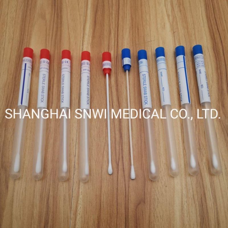 Disposable Medical Transport Female Male Swab Stick with CE&ISO