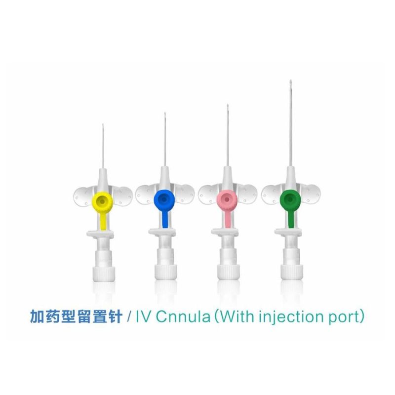 Certified I. V. Cannula with Injection Port