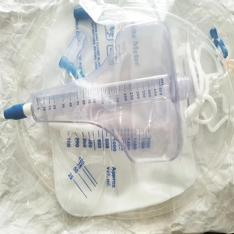 CE ISO Certificate Disposable Urine Bag Medical Urine Meter for Adult Drainage Urine Bag