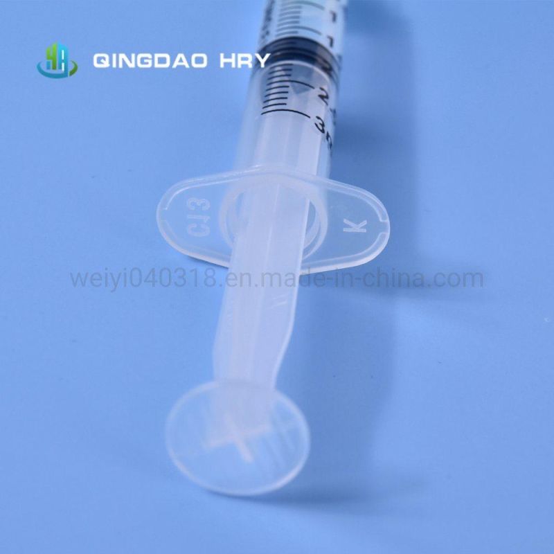 Professional Manufacture of Medical Disposable Syringe with CE/ISO/FDA/510K